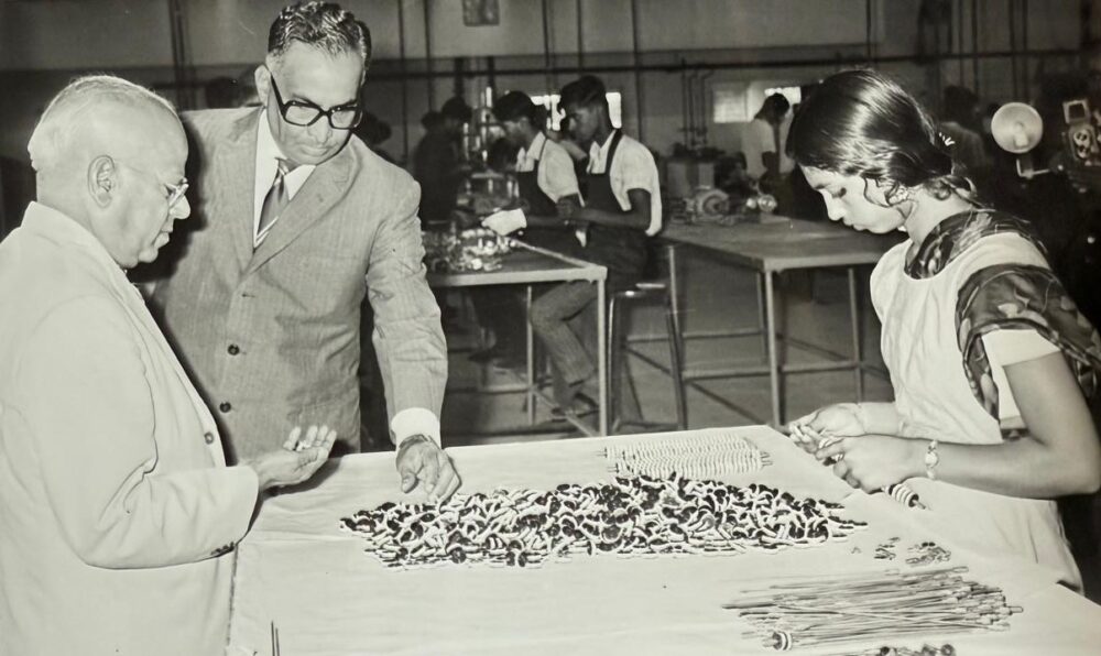 N Krishnan with Governor Dharma Vira at International Instruments